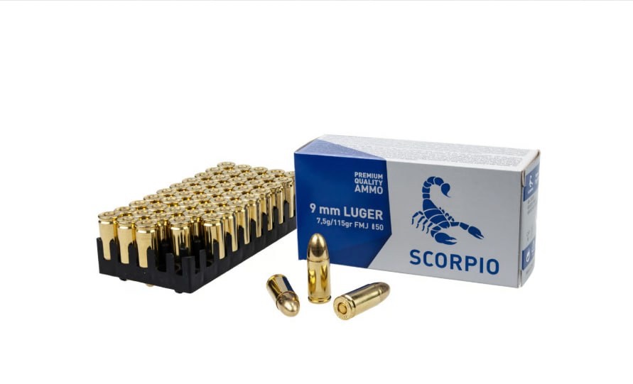 SCORPION 9mm 115Gr FMJ