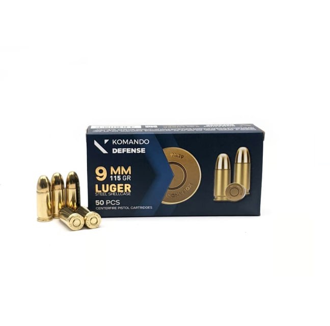 KOMANDO DEFENSE 9MM 115GR (50 RDS)